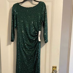 Emerald Long Sequin Gown